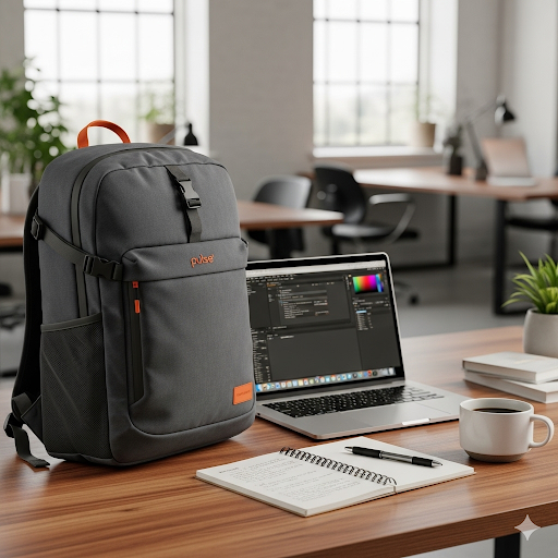 pulse urban explorer backpack – lightweight water resistant laptop bag for everyday & travel