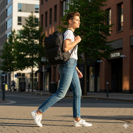 pulse urban explorer backpack – lightweight water resistant laptop bag for everyday & travel