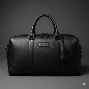 pulse executive duffel bag – premium pu leather travel & business duffel with laptop compartment